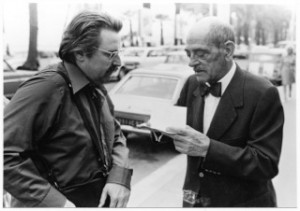 Freddy Buache avec avec Luis Bunuel à Cannes