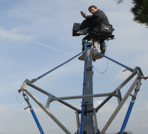 Les deux photos de tournage montrent que France 2 ne manquait pas de moyens techniques !