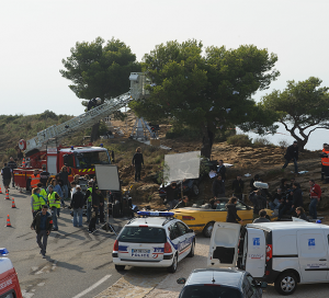 Les deux photos de tournage montrent que France 2 ne manquait pas de moyens techniques !