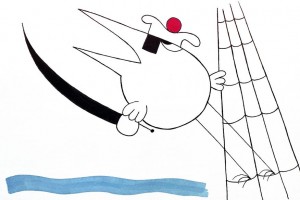 Personnage important des "Shadocks", un marin de service, chez Rouzel ( textes), avec la voix de Claude PIéplu.