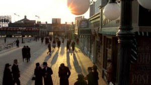 "Boardwalk Empire" : le décor reconsitué du front de mer d'Atlantic City vers 1920 (Photos  HBO)