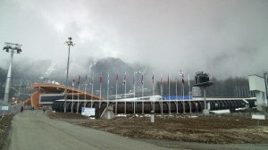 "Quand Poutine fait ses jeux" ( RTS 2, lundi 27 janvier 2014 à 20h40 ) : une bonne heure d'exposition pour une document qui devrait proposer une réflexion sur un événement mondial (Photo RTS)