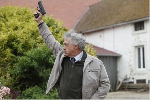 Bernard Pruvost, interprète non-professionnel de l'enquêteur Van der Weyden dans "P'tit Quinquin" de Bruno Dumont (Photo Arte)