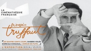 François Truffaut, affiche de l'exposition à la cinémathèque française