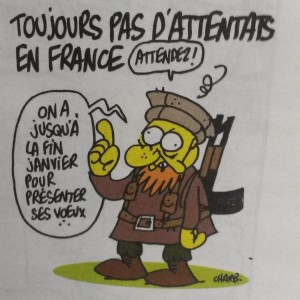 Le dernier dessin de Charb, début janvier 2015