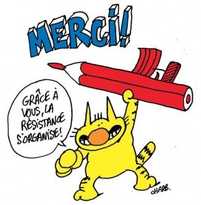 Dessin de Charb, fin 2014